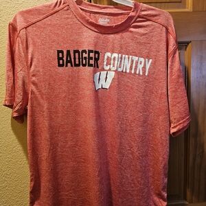 Badger Country Red Heather Graphic Tee